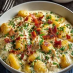 Irresistible Creamy Crack Chicken Gnocchi Recipe First Image
