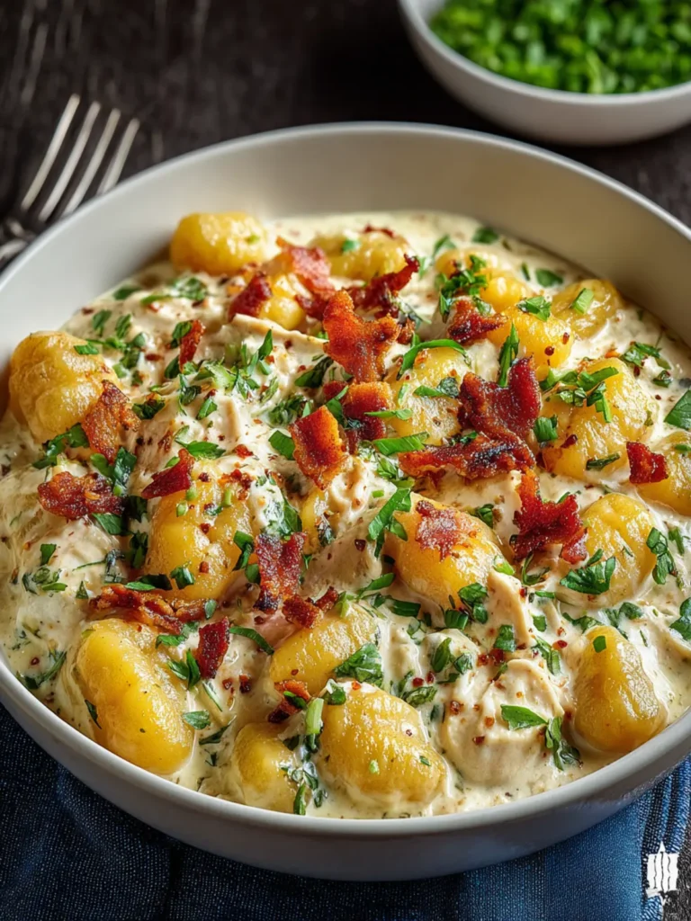 Irresistible Creamy Crack Chicken Gnocchi Recipe First Image