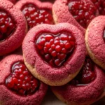 Raspberry Heart Thumbprint Cookies First Image