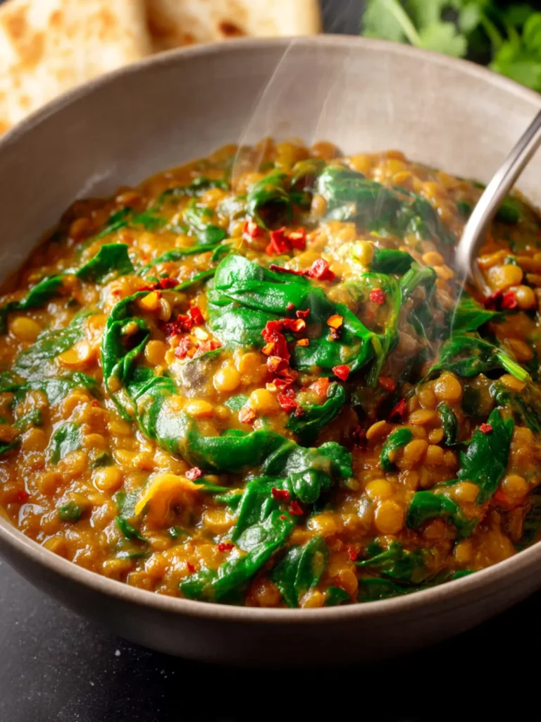 Spinach Lentil Curry First Image