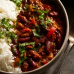 Stovetop Vegetarian Red Beans and Rice First Image