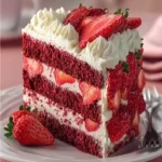 Strawberry Velvet Cake – Soft, Moist & Creamy Strawberry Cake Recipe First Image