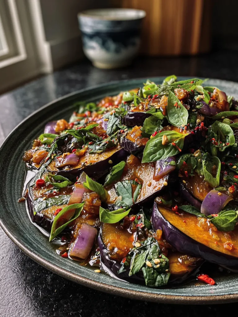 Thai Basil Eggplant Recipe First Image