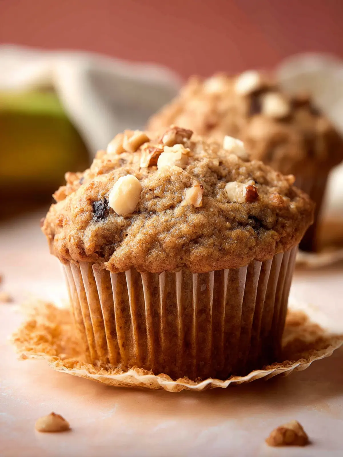 Vegan Banana Nut Muffins First Image