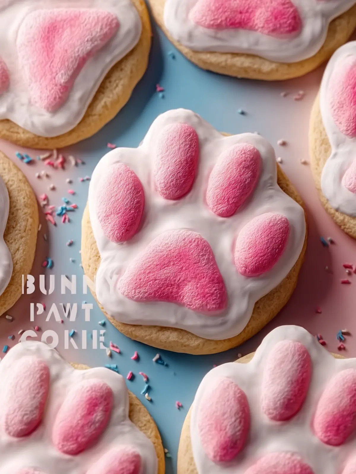 Bunny Paw Print Cookies First Image