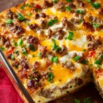Cheesy Sausage Hash Brown Breakfast Casserole First Image