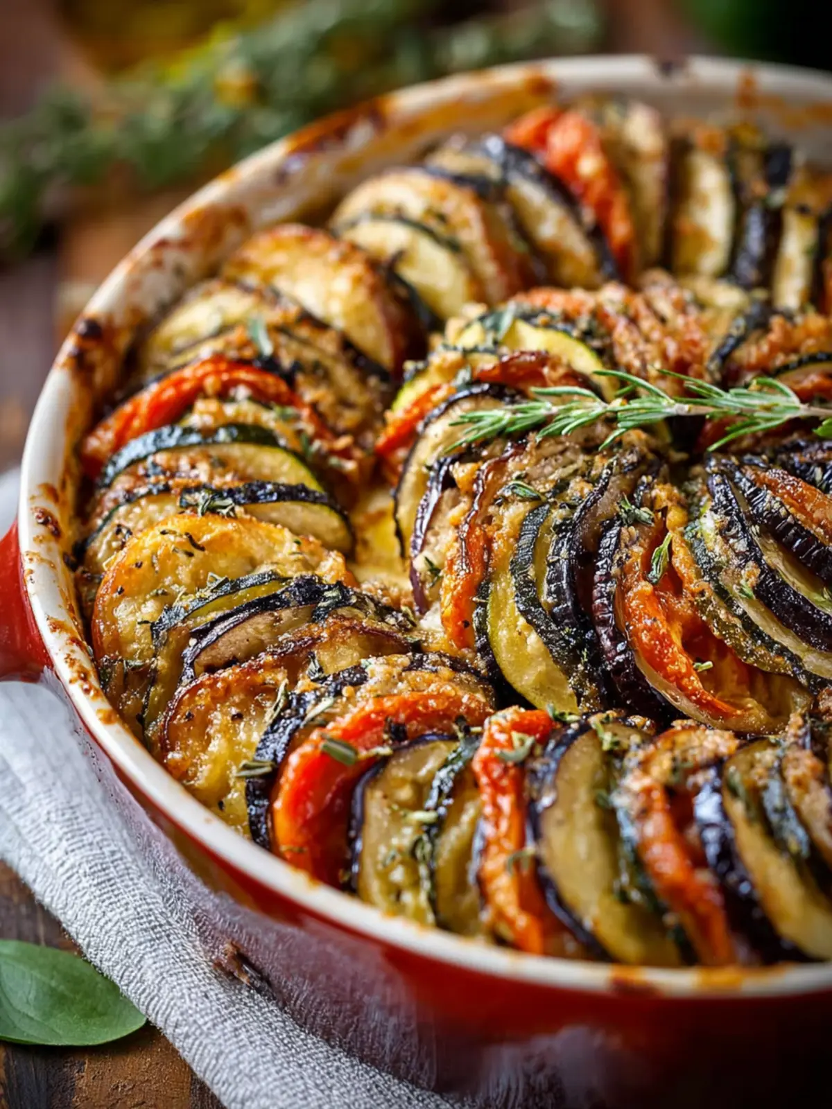 Eggplant Zucchini Gratin First Image