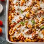 High Protein Turkey Tomato Pasta Bake First Image