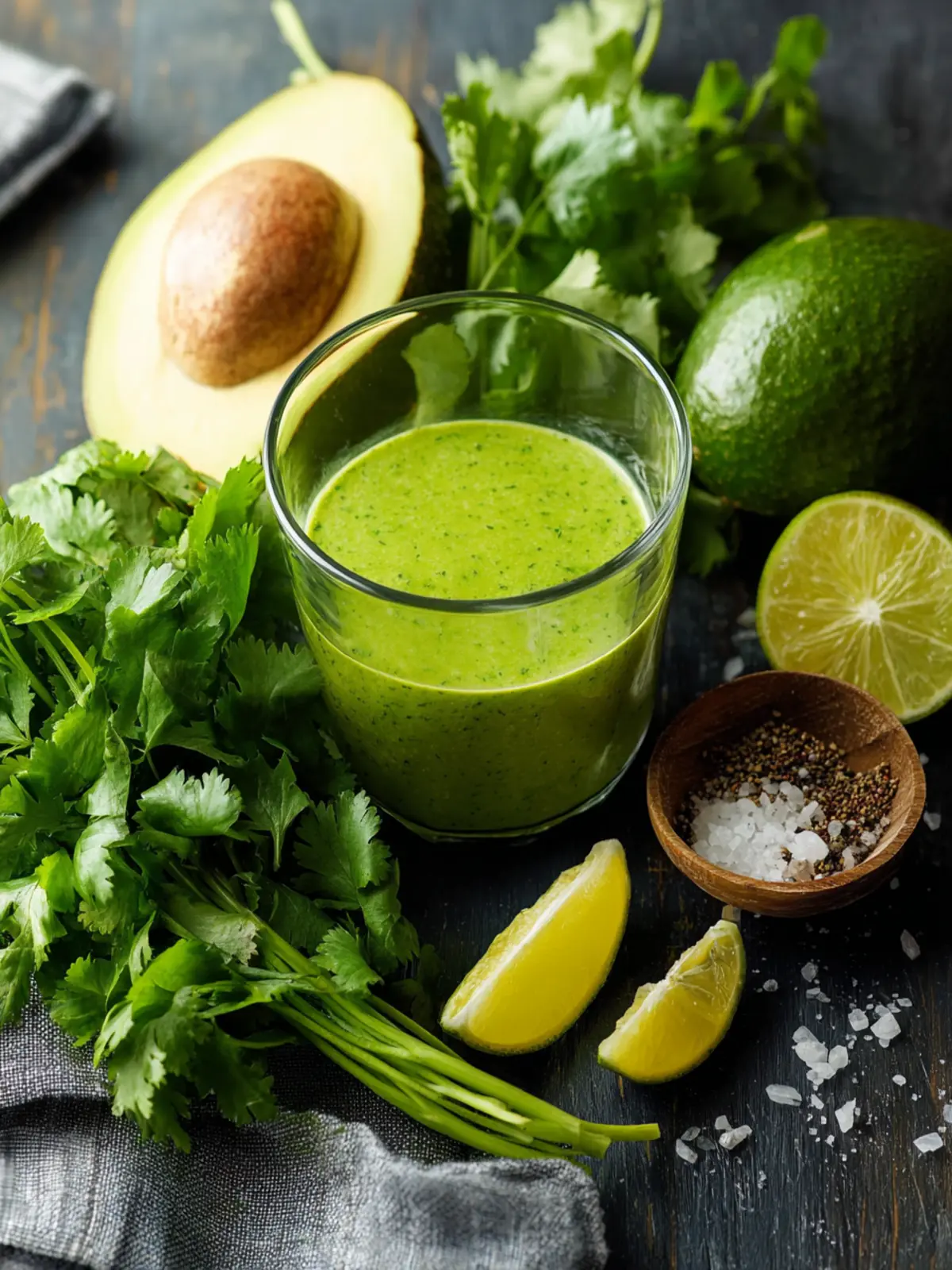 Ingredients for Avocado Cilantro Lime Dressing First Image