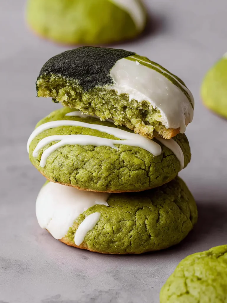 Matcha Black and White Cookies First Image