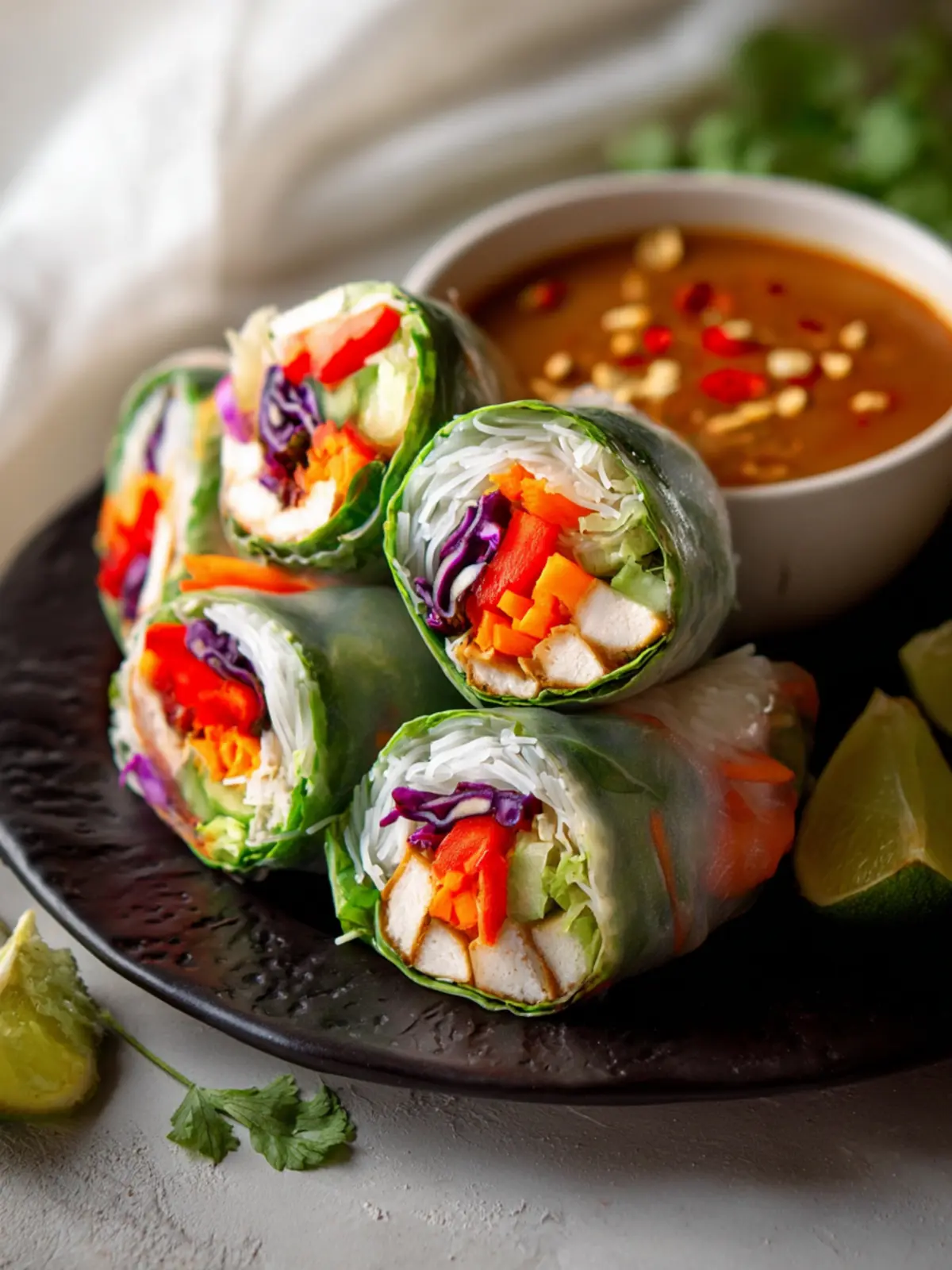 Tofu Rice Paper Rolls First Image
