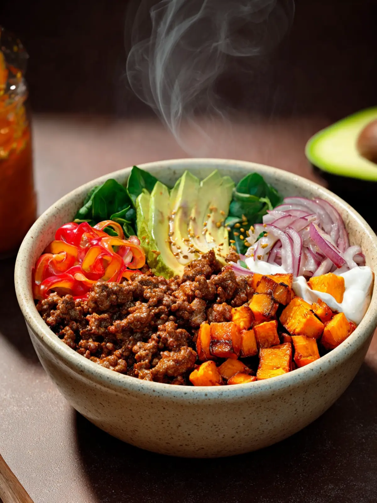 Viral Sweet Potato Ground Beef Bowl First Image