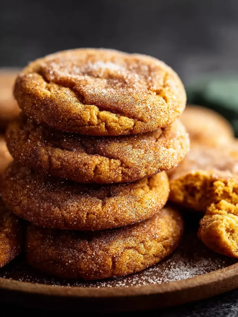 Brown Butter Pumpkin Snickerdoodle Cookies First Image