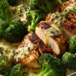 Creamy Garlic Chicken Broccoli Bowls First Image