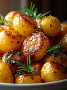 Honey Herb Roasted Baby Potatoes First Image