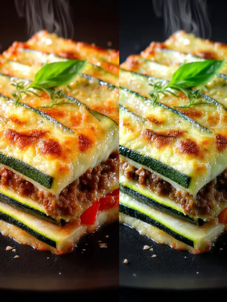 Zucchini lasagna with ground beef First Image