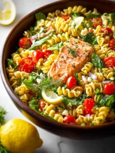 citrus salmon pasta salad First Image