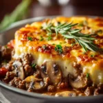 mushroom ground beef bake First Image
