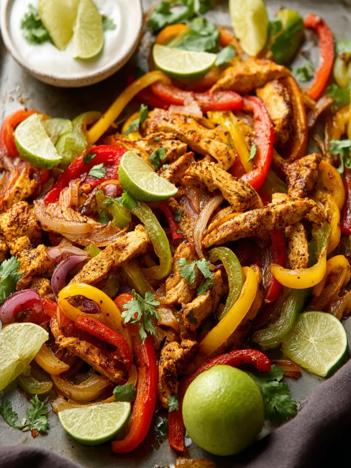 sheet pan chicken fajitas First Image