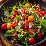 tomato arugula walnut salad First Image