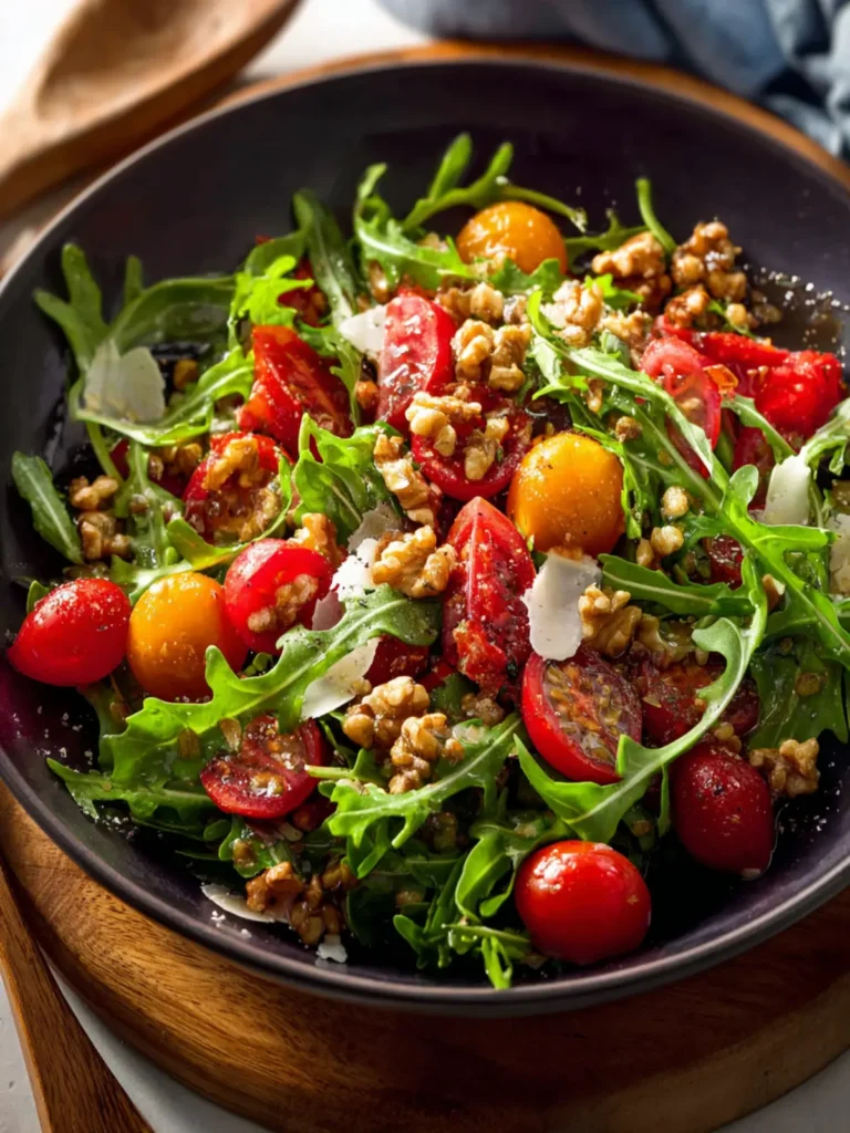 tomato arugula walnut salad First Image