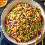 Asian Cabbage Salad with Peanut Dressing (Crunchy & Easy) First Image