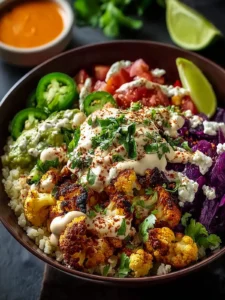 Cinco de Mayo Spiced Cauliflower Burrito Bowls: Flavorful… First Image