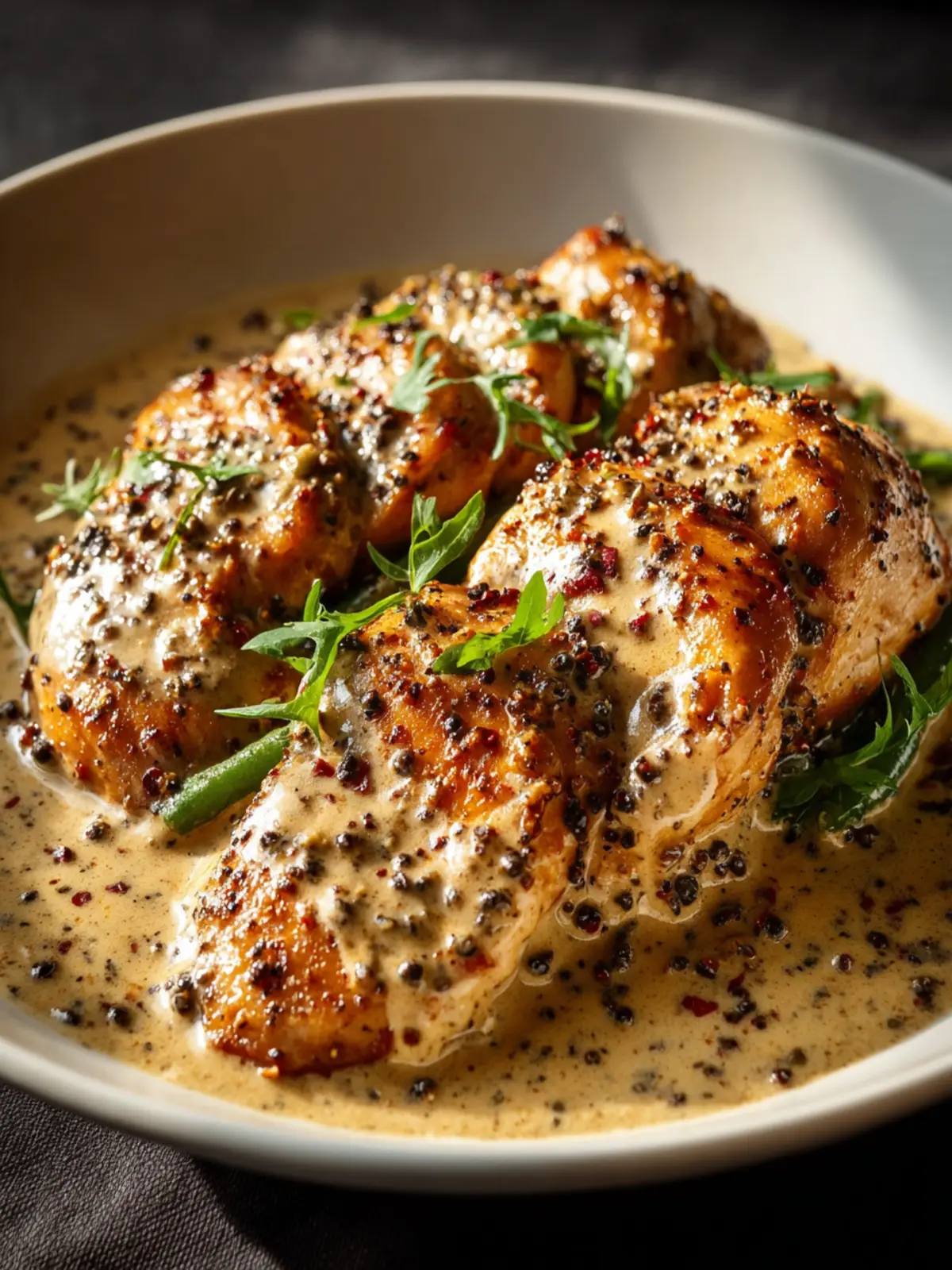 Creamy Black Pepper Chicken: Quick & Easy Dinner Recipe First Image