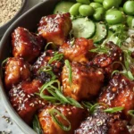 Easy Honey Garlic Salmon Bites (Air Fryer Recipe) First Image