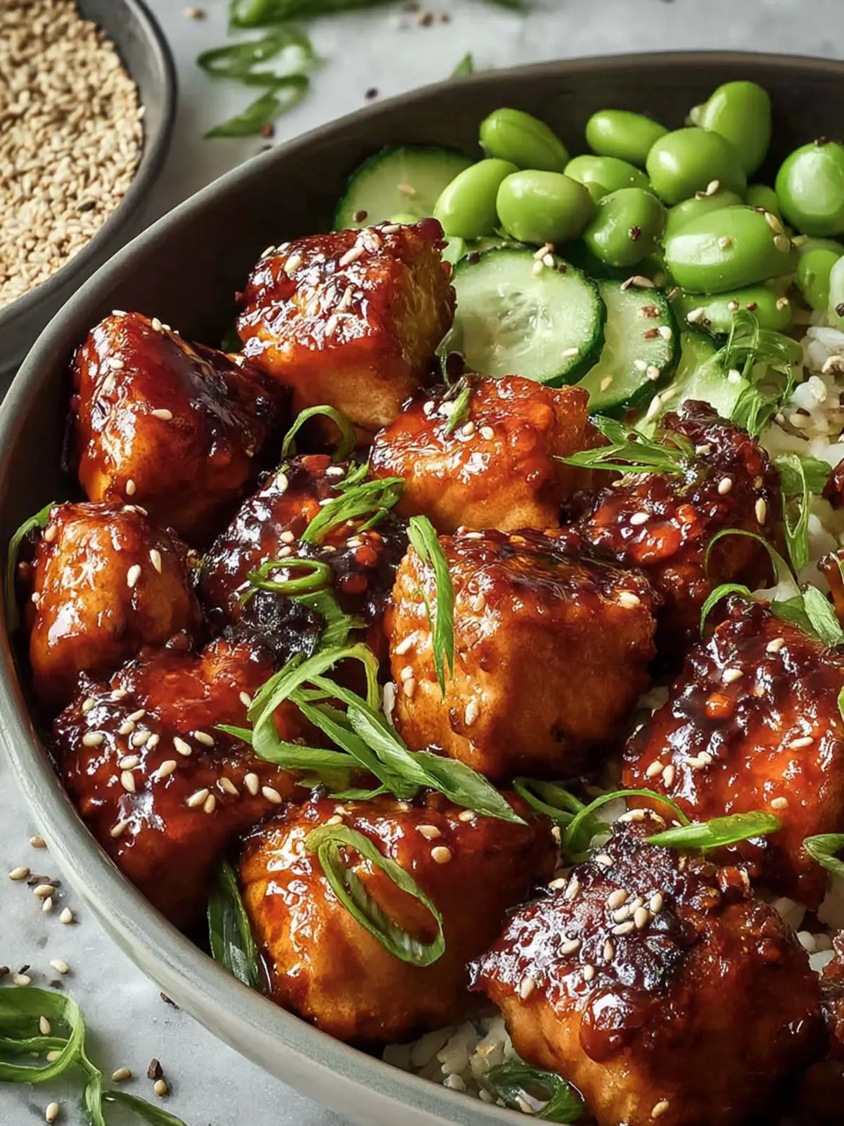Easy Honey Garlic Salmon Bites (Air Fryer Recipe) First Image