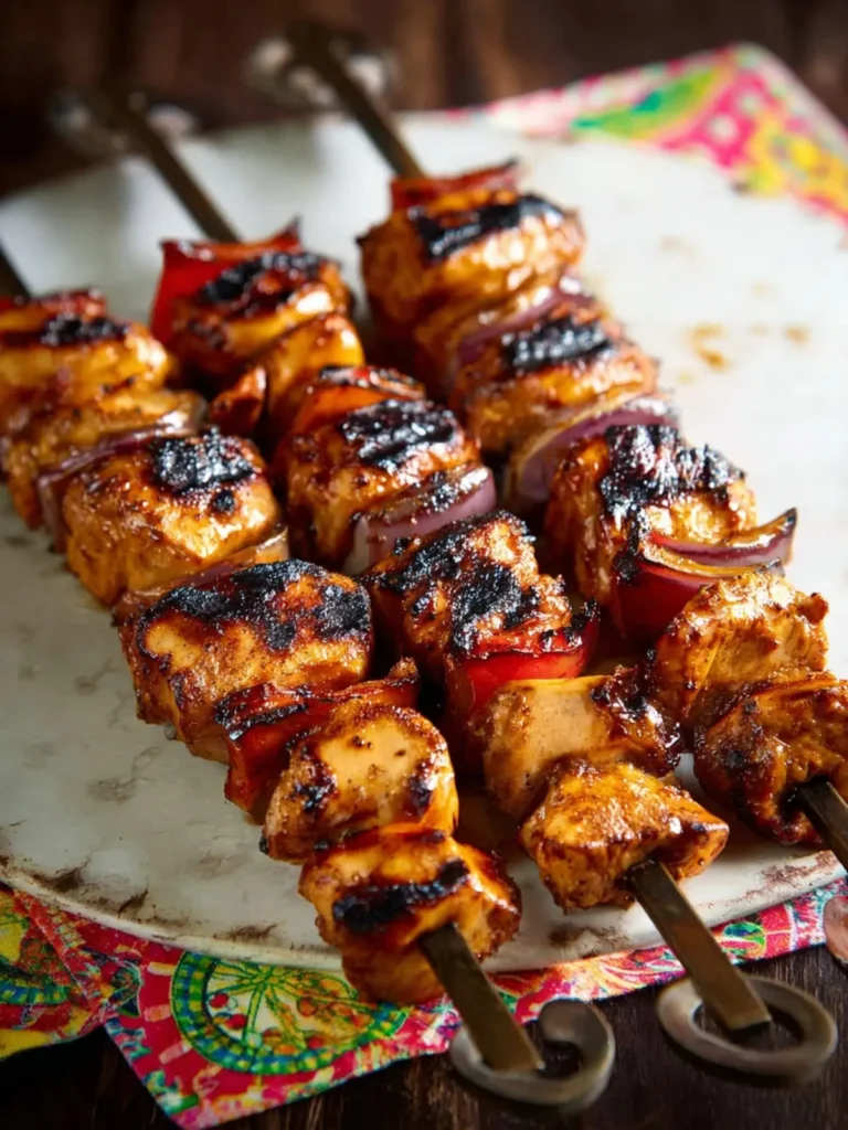 Grilled Sriracha Chicken Kabobs First Image