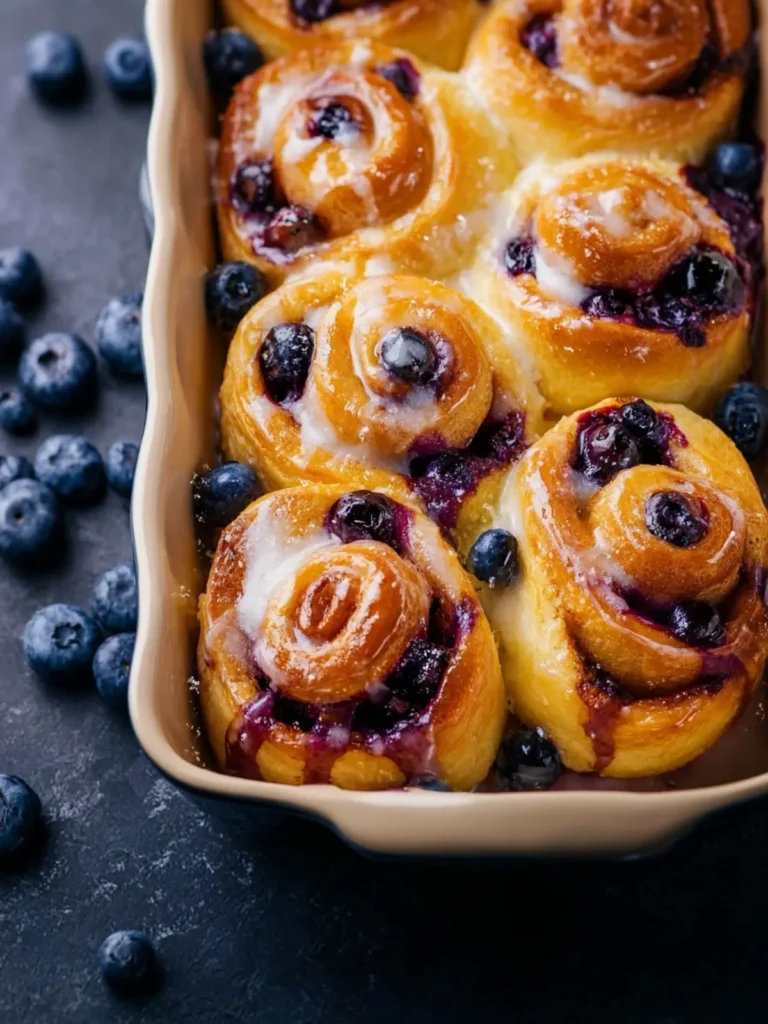 Lemon Blueberry Sweet Rolls First Image