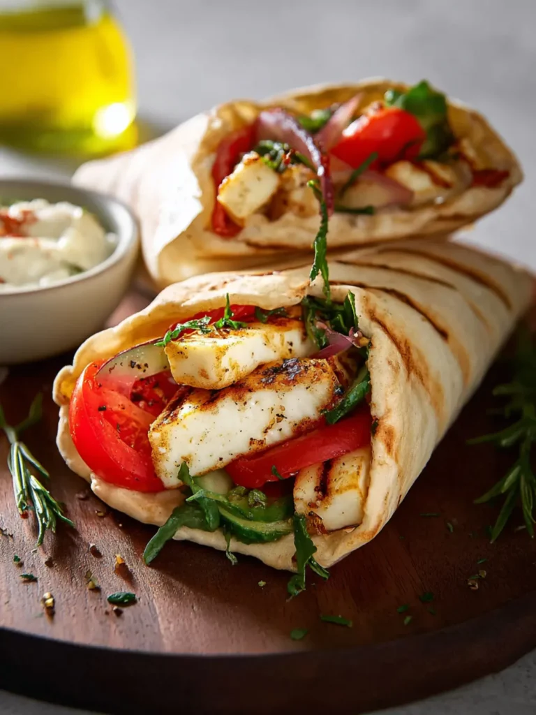 Mediterranean Grilled Halloumi Wraps First Image