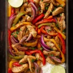 Sheet Pan Chicken Fajita Meal Prep First Image