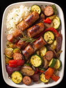 Sheet Pan Sausage and Vegetables (in Oven) First Image