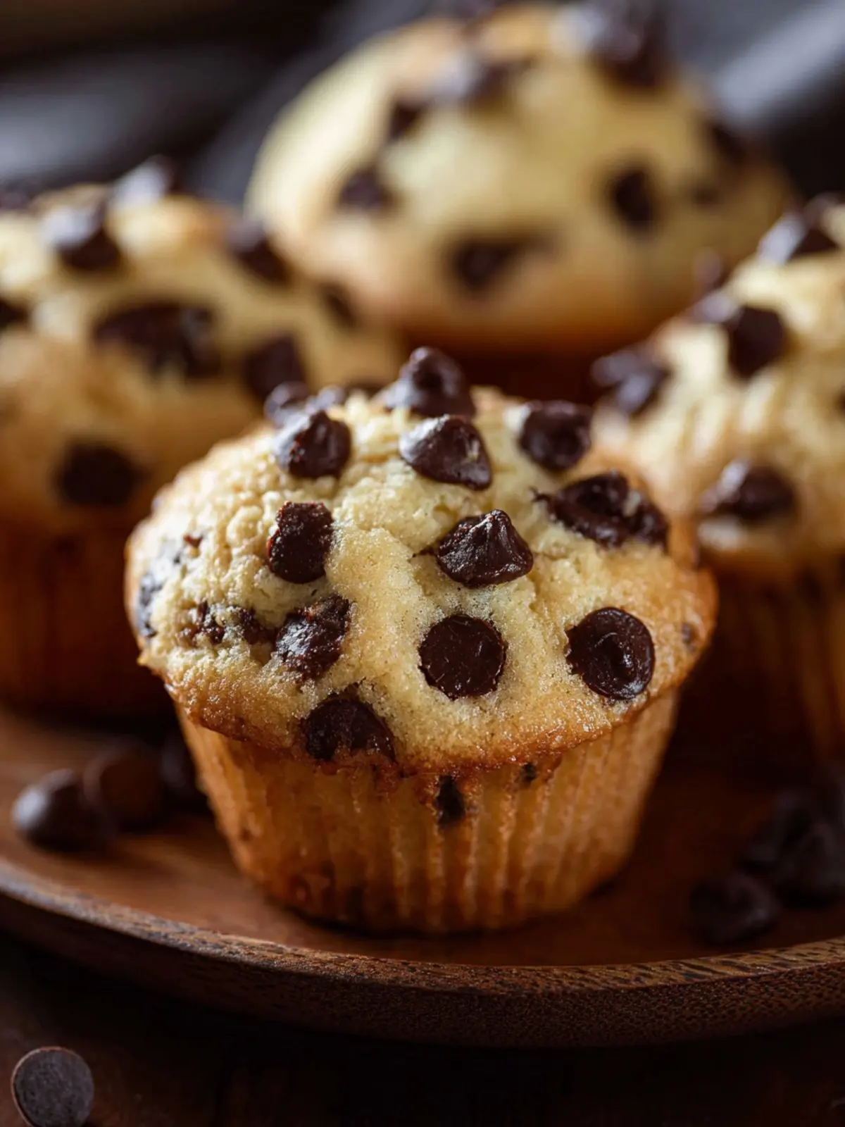 Sour Cream Muffins with Chocolate Chips First Image