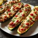 Zucchini Pizza Boats First Image